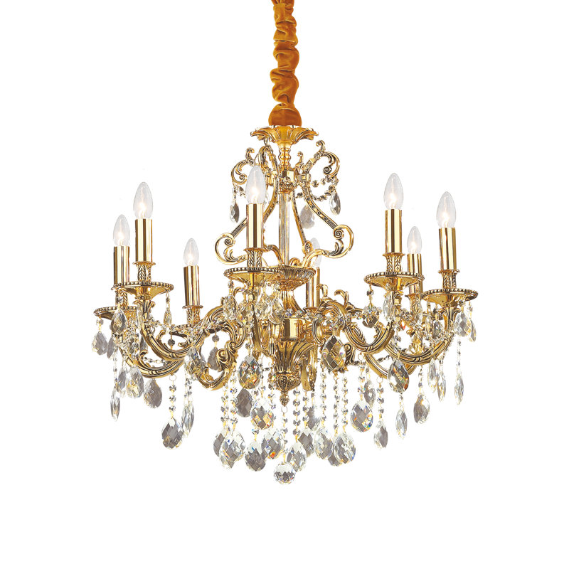 Ideal Lux 8 Light Candle Style Chandelier Uk